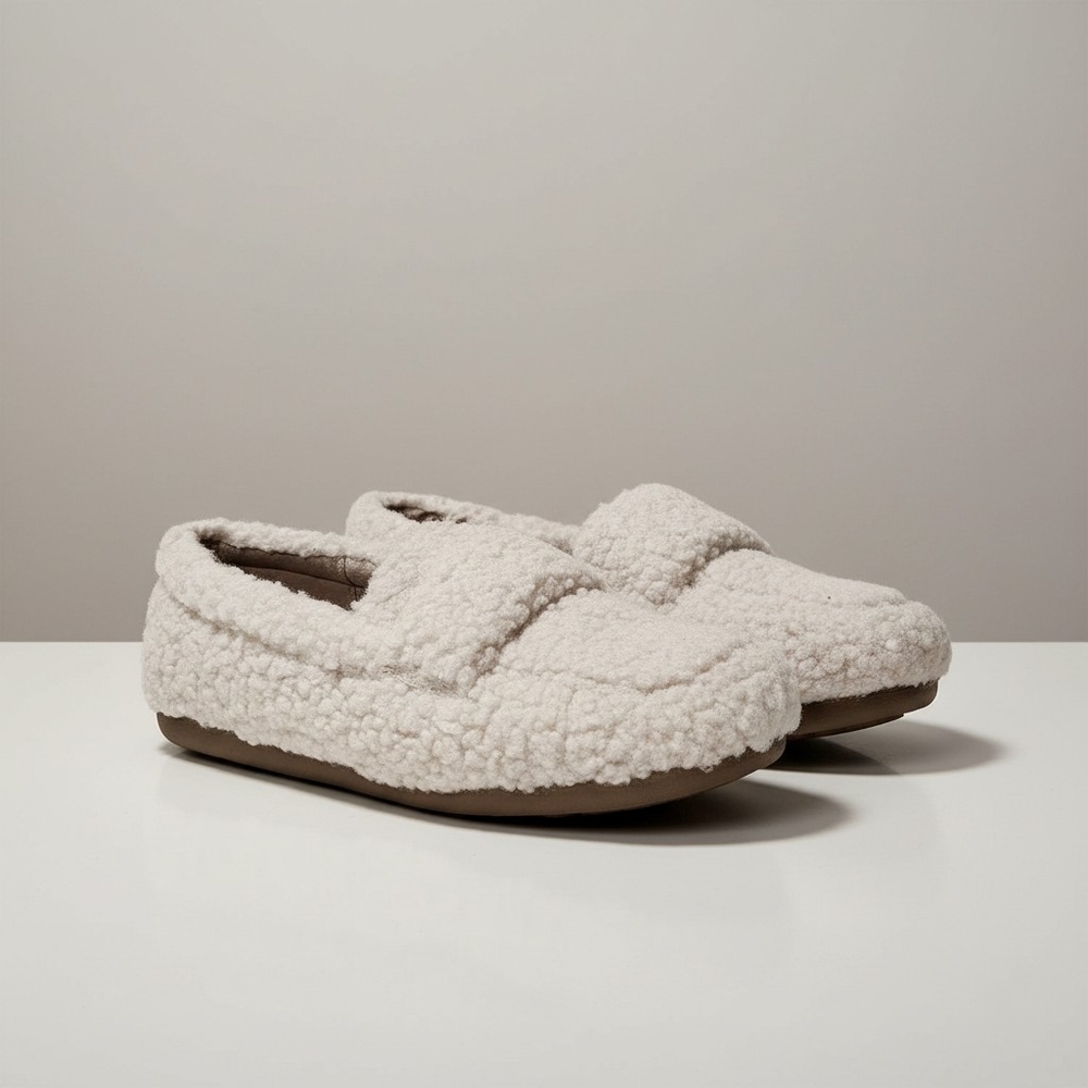 VIONIC Snuggle Loafer Slippers Faux Shearling Orthopedic Comfort